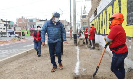 Alcalde César Juárez supervisa labores mediante programa Trabaja Perú