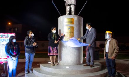 Alcalde César Juárez inaugura plazuela Miguel Grau en Vista Alegre