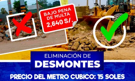 Municipalidad de Víctor Larco brinda servicio de recojo de desmonte
