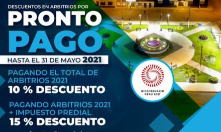 Municipalidad de Víctor Larco otorga beneficio de pronto pago hasta Mayo